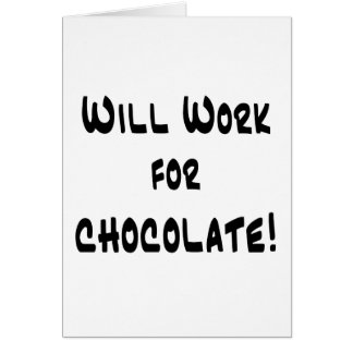 Choklad Hälsningskort