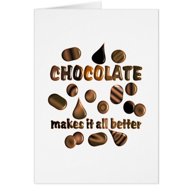 Choklad Hälsningskort (Framsidan)