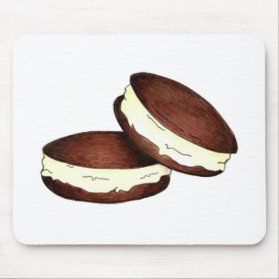 Choklad Helopie Paj Paj Dessert Mouse Pad Musmatta