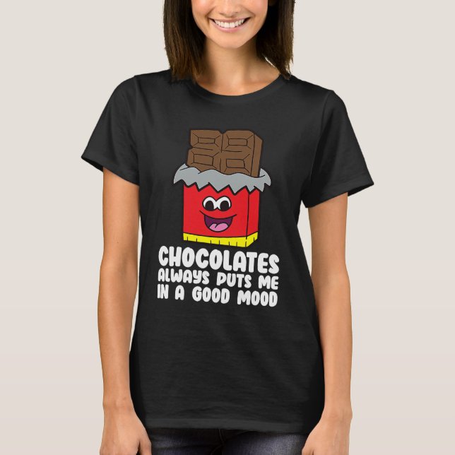 Choklad Humor Chocolate Mjölk Chocolate Ba T Shirt (Framsida)