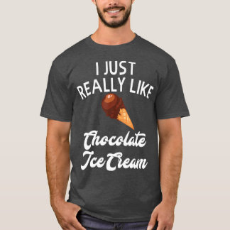 Choklad Ice Cream Sync Unik Ice Cream T Shirt