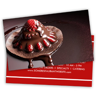 choklad jordgubb dessert lojalitetskort