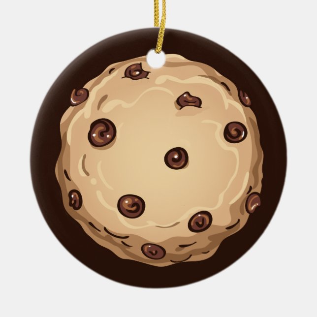 Choklad kaka smyckar | den keramiska mallen julgransprydnad keramik (Framsidan)