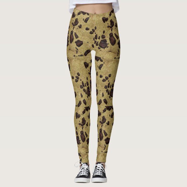 Choklad kakadamasker leggings (Framsida)