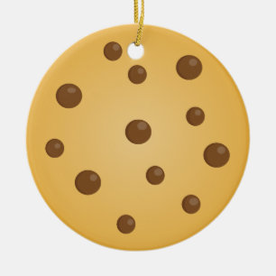 Choklad kakaprydnad julgransprydnad keramik