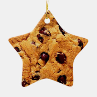 Choklad kakastjärnaprydnad julgransprydnad keramik