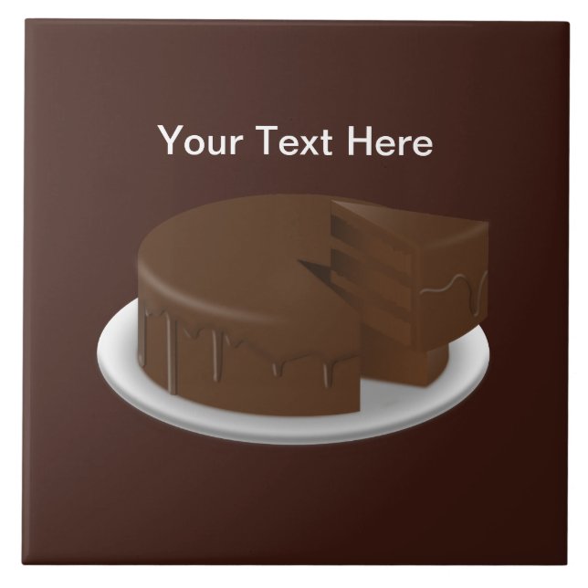 Choklad Kake Kitchen Kakelplatta (Framsidan)