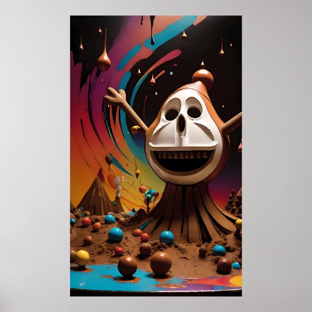 Choklad - Ken Gage Surreal Art Poster (Framsidan)