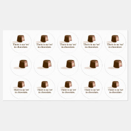 Choklad Klistermärke