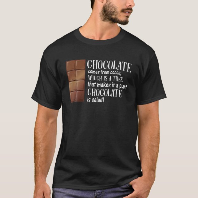 Choklad kommer från Coca T Shirt (Framsida)