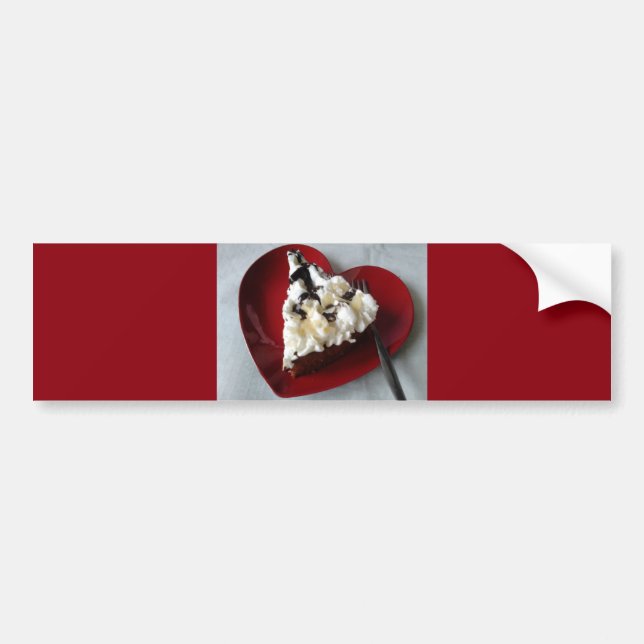Choklad kummelhjärtplåt bildekal (Framsidan)
