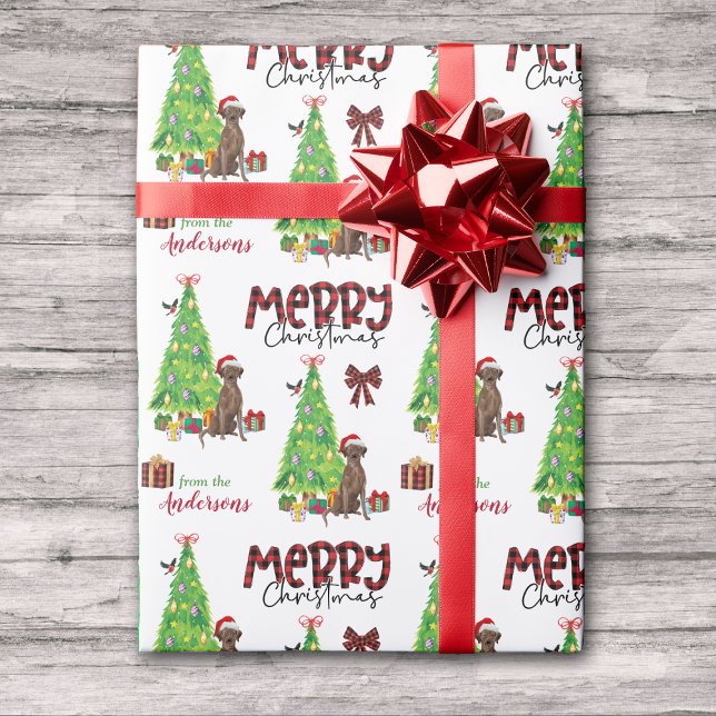 Choklad Lab, Bird och Julgran Presentpapper (Skapare uppladdad)