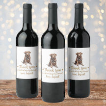 Choklad Lab Hund Jag Gör Också Bröllops Vin Etiket