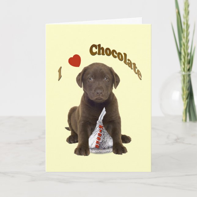 Choklad Lab - Jag älskar chokladsyssar Kort (Framsida)