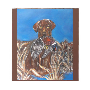 CHOKLAD LABRADOR ANTECKNINGSBLOCK