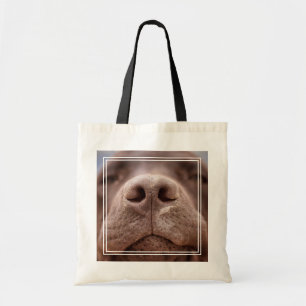 Choklad Labrador Nose Closeup Tygkasse