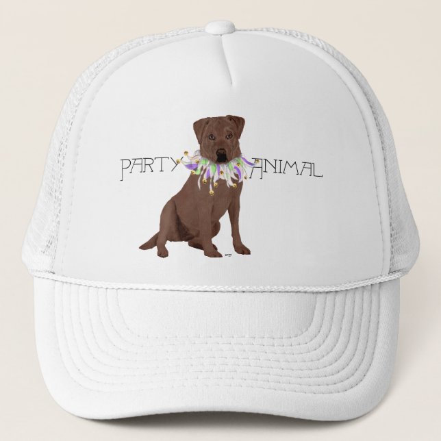 Choklad Labrador Retriever-fest Truckerkeps (Framsida)