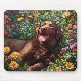 Choklad Labrador Retriever Hundälskare Trädgård Musmatta