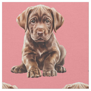 Choklad Labrador Retriever Hundvävnad Tyg