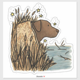 Choklad Labrador Retriever Jakt Bildäckel för bil Klistermärken