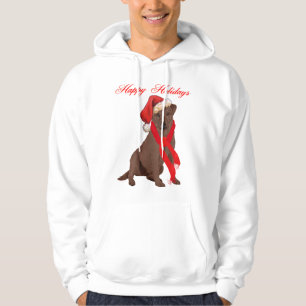 Choklad Labrador Retriever Jul Hoodie