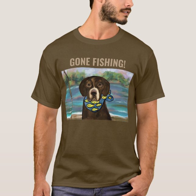 CHOKLAD LABRADOR RETRIEVER T SHIRT (Framsida)