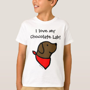 Choklad Labrador & Scarftecknad Tee