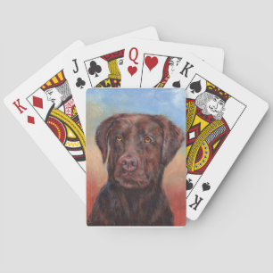 Choklad Labrador Spel Kort