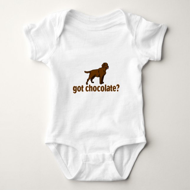 Choklad Labrador T Shirt (Framsida)