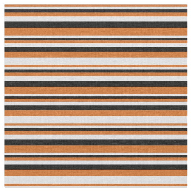 Choklad, lavender & Black Mönster i Rand Tyg (Närbild)