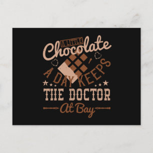 Choklad - lite choklad varje dag vykort