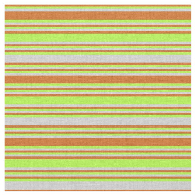 Choklad, Ljust grönt och lätt Grått-Linjer Tyg (Närbild)