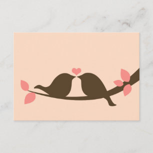 Choklad Love birds Bröllop OSA Kort