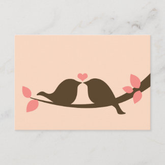 Choklad Love birds Bröllop OSA Kort