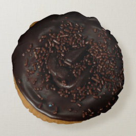 Choklad med chokladsprinklerkudde rund kudde