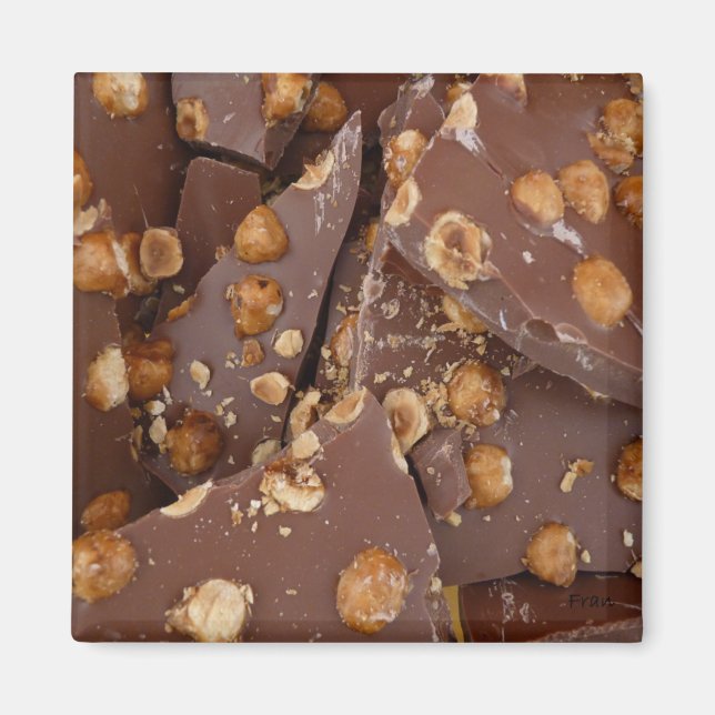 choklad med hasselnötter magnet (Framsidan)