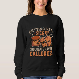 Choklad med kalorier som gör Pun Älskare T Shirt