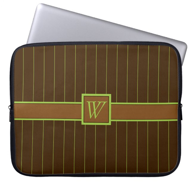 Choklad med Lime Streck Laptop sleeve (Framsidan)