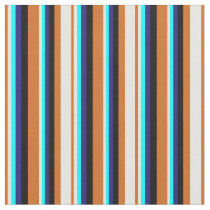 Choklad, Mint Cream, Cyan, Midnight Blue & Black Tyg