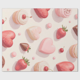 Choklad mönster Wrapping Papper Presentpapper