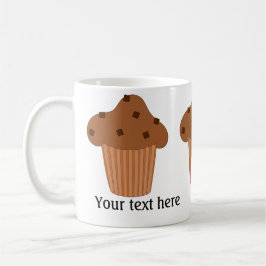 Choklad-muffin: Lägg till text Kaffemugg