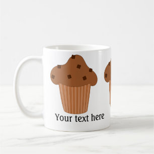 Choklad-muffin: Lägg till text Kaffemugg