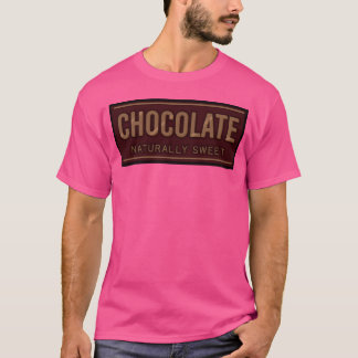 Choklad Naturligt Sött Efterrätt Älskare Mat Cacao T Shirt
