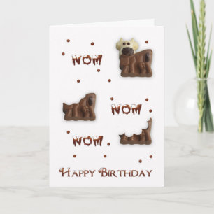 Choklad Nom Nom Birthday Greeting Card Kort