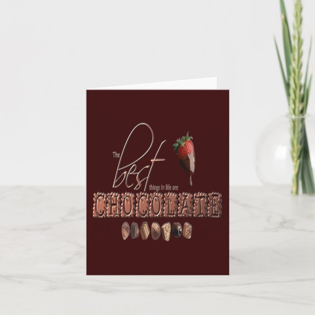 Choklad - Notecard Kort (Framsida)
