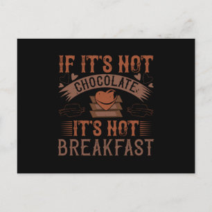 Choklad nr frukost utan choklad vykort