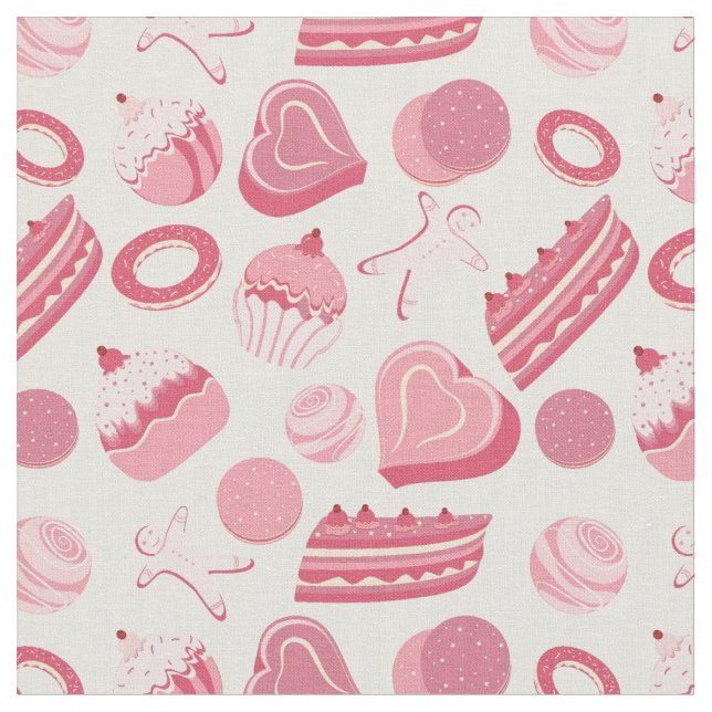 Choklad- och bakelsemönster 2 tyg (Närbild)