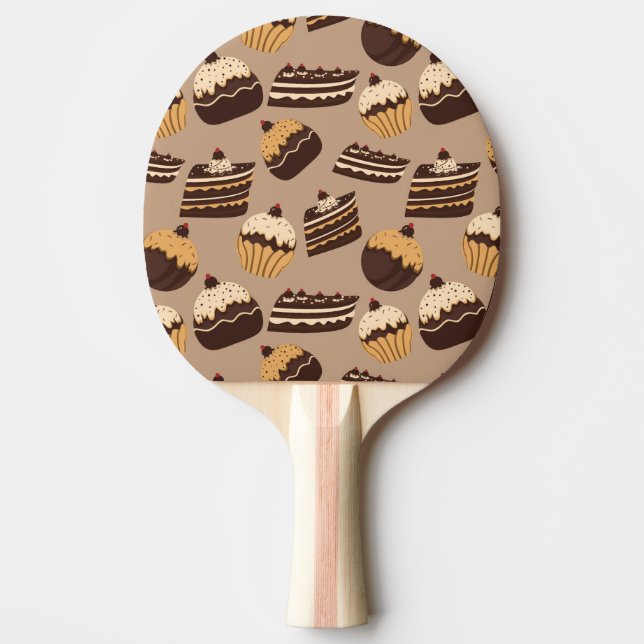 Choklad- och bakelsemönster 3 pingisracket (Framsidan)