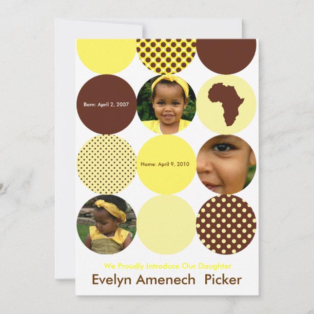 Choklad och banan cirklar meddelande (Framsida)