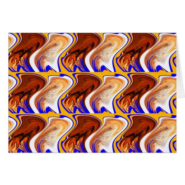 Choklad och gräddkort hälsningskort (Framsidan Horizontal)